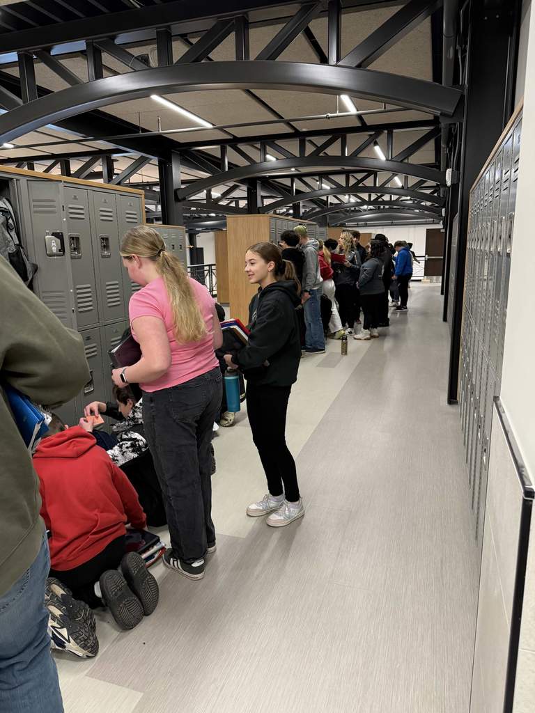 students at new school 