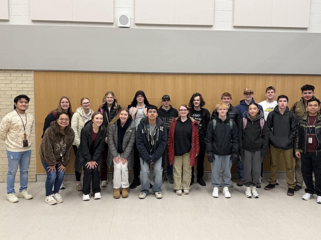 Students and staff at trig star