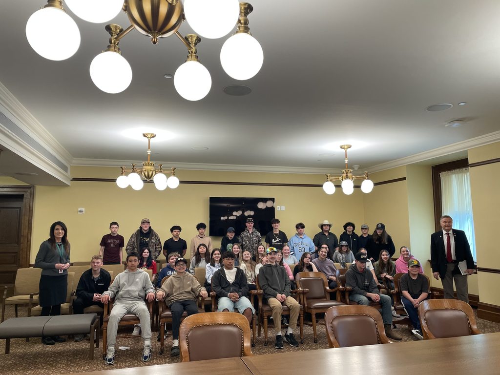 Students with MN representative and senator