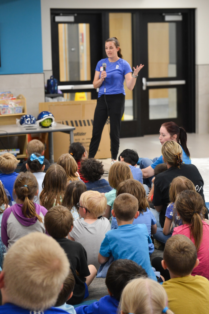 Bike helmet presentation for elementary students