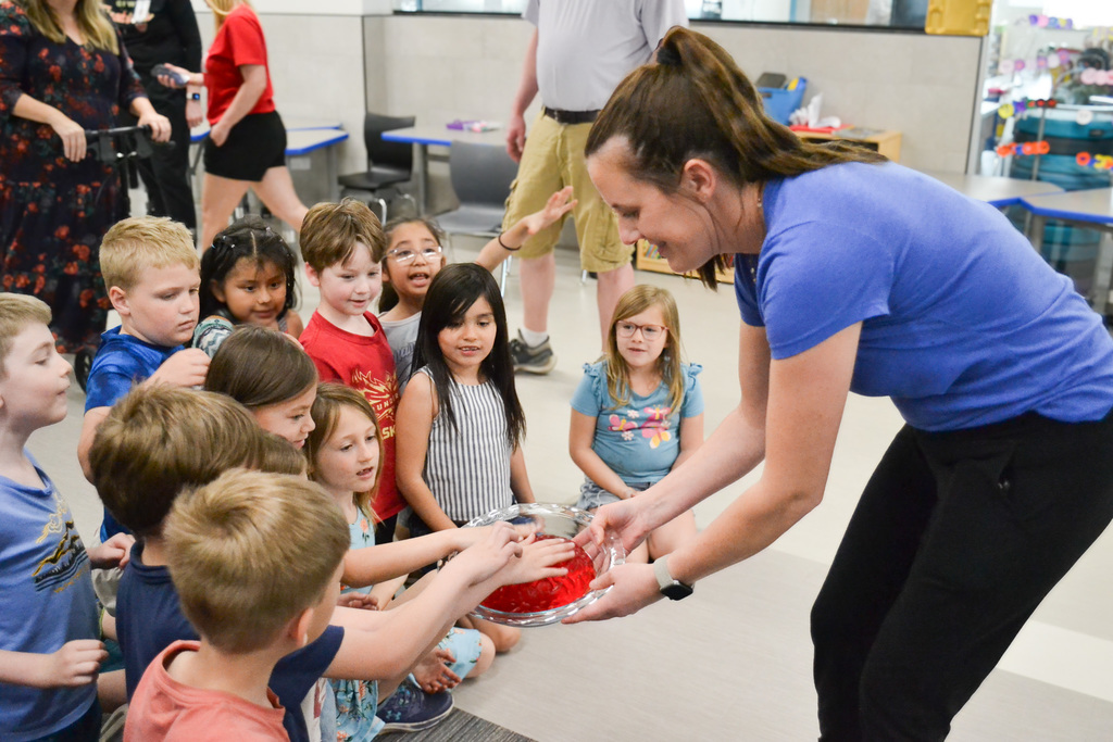 Bike helmet presentation for elementary students