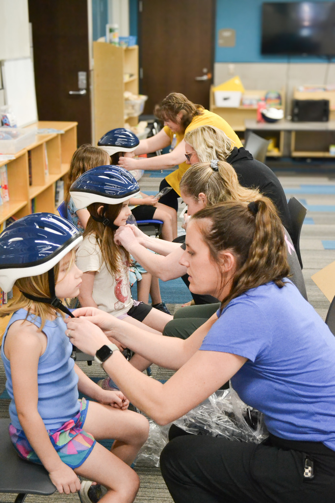 Bike helmet presentation for elementary students