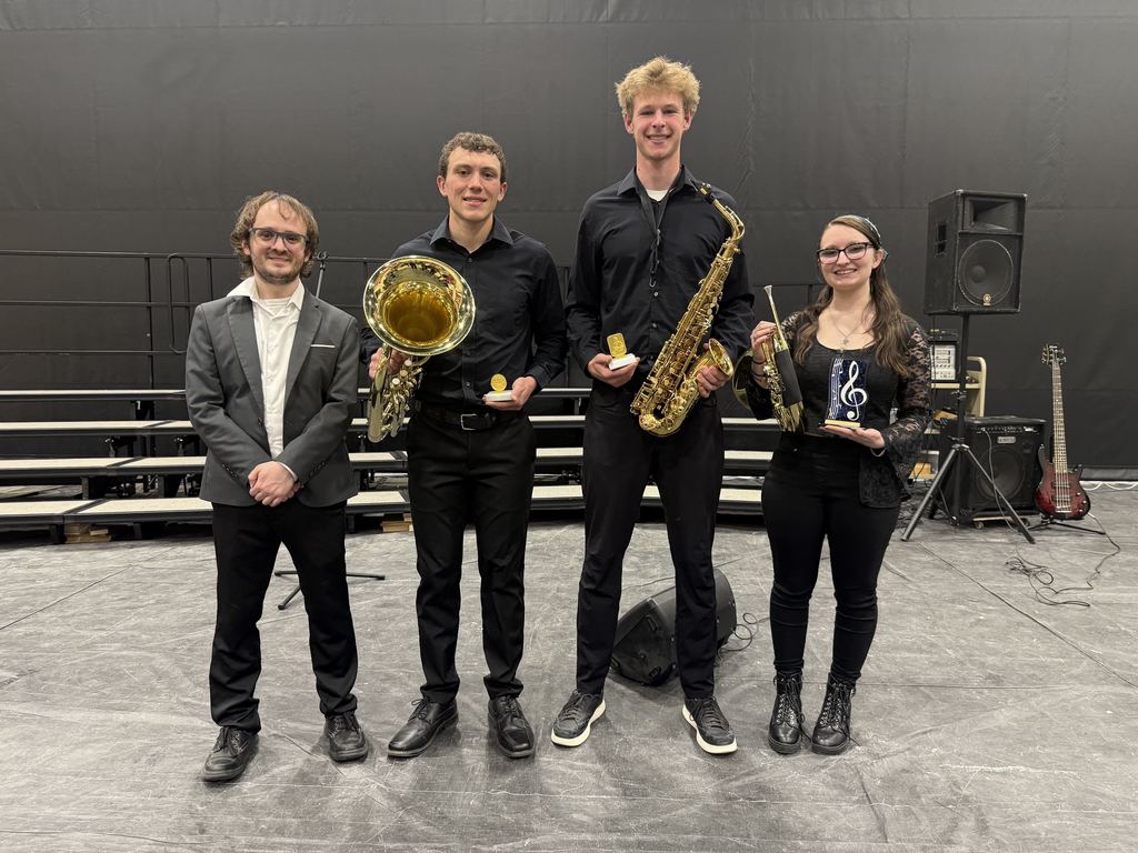 Award winners with band director