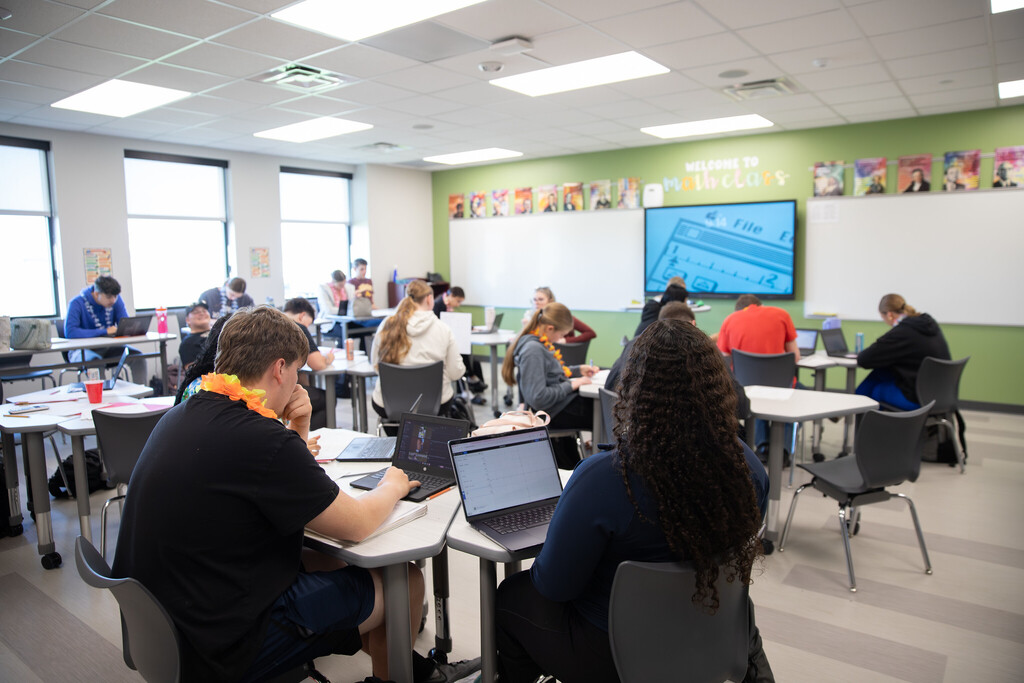 Students in class