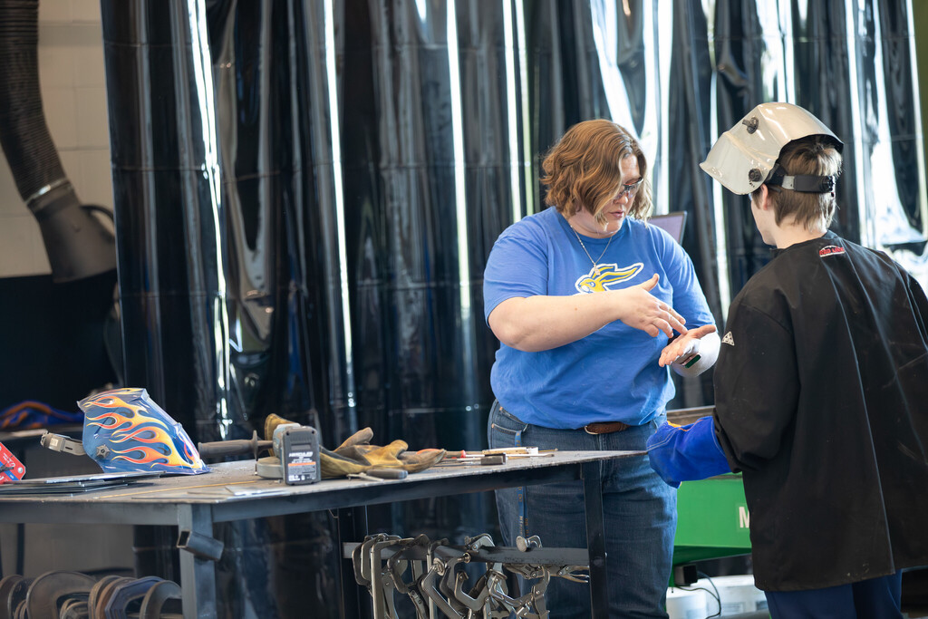 students in shop