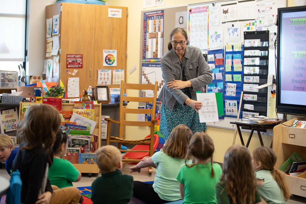teachers and staff members in class