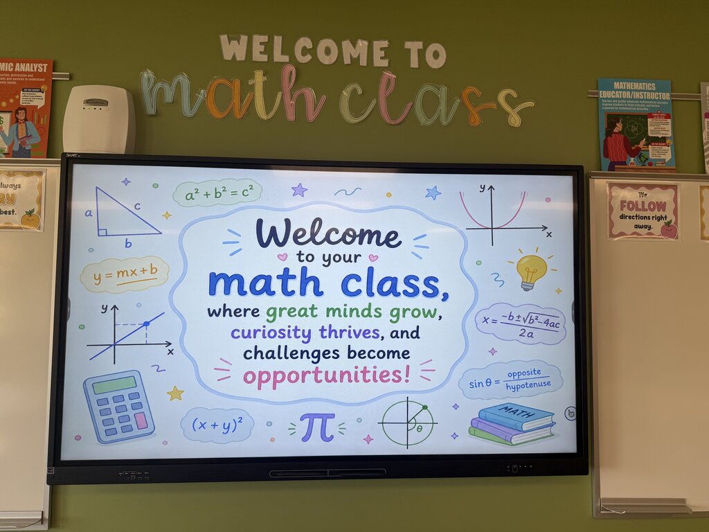 Welcome to math class