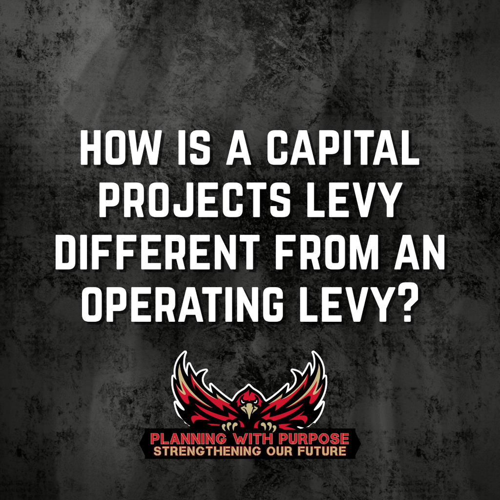 How is a capital projects levy different from an operating levy
