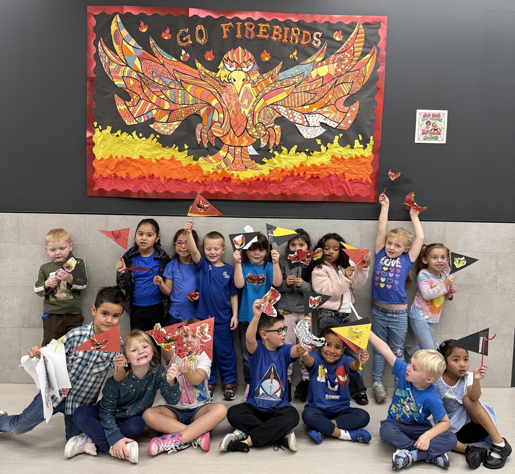 kids with spirit flags