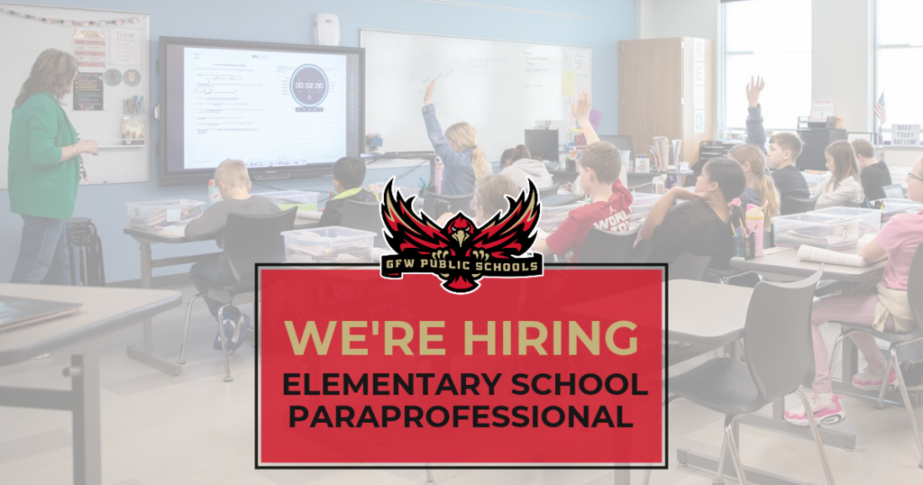 we're hiring elementary school para