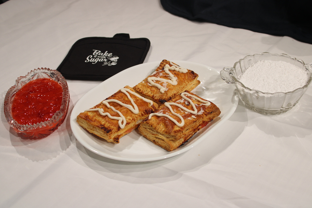breakfast items on display using beet sugar