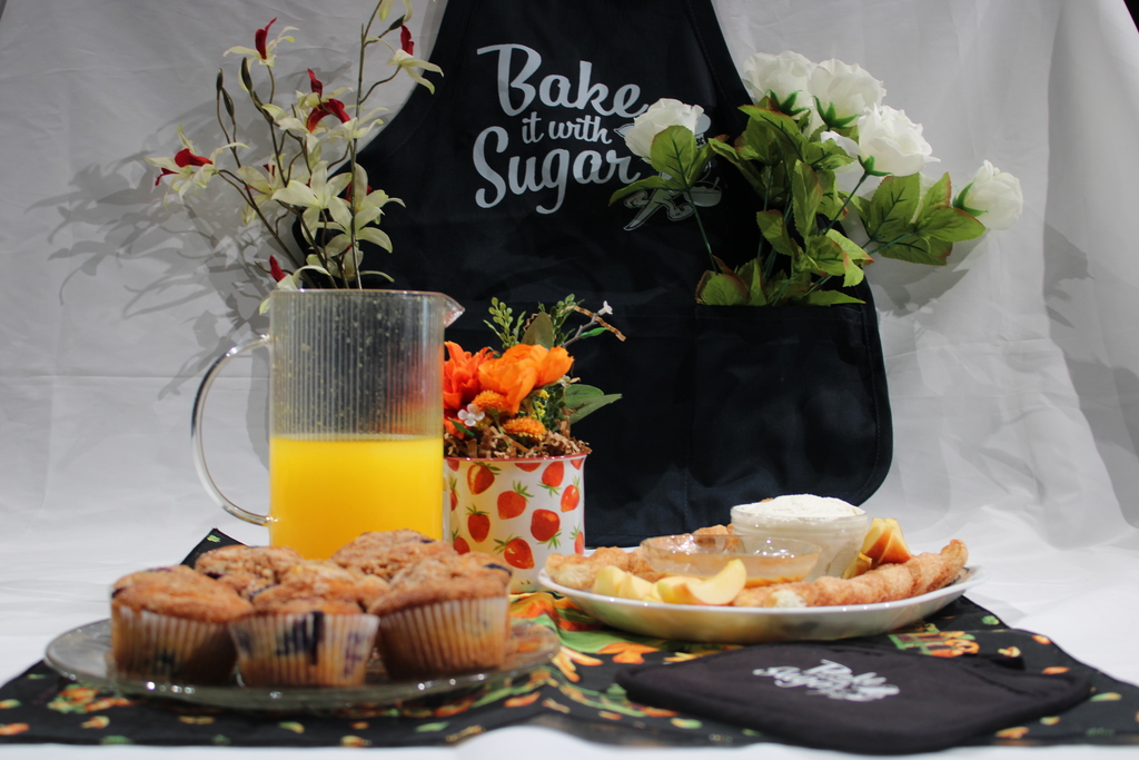 breakfast items on display using beet sugar