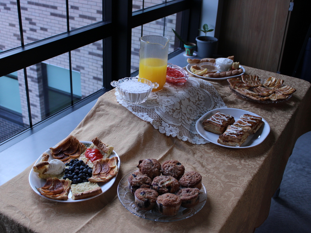 breakfast items on display using beet sugar