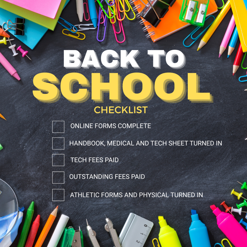 back to school checklist