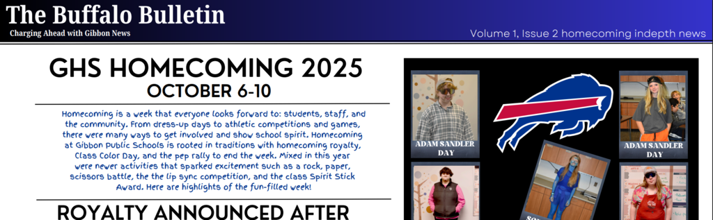 Snippet of the lastest Buffalo Bulletin