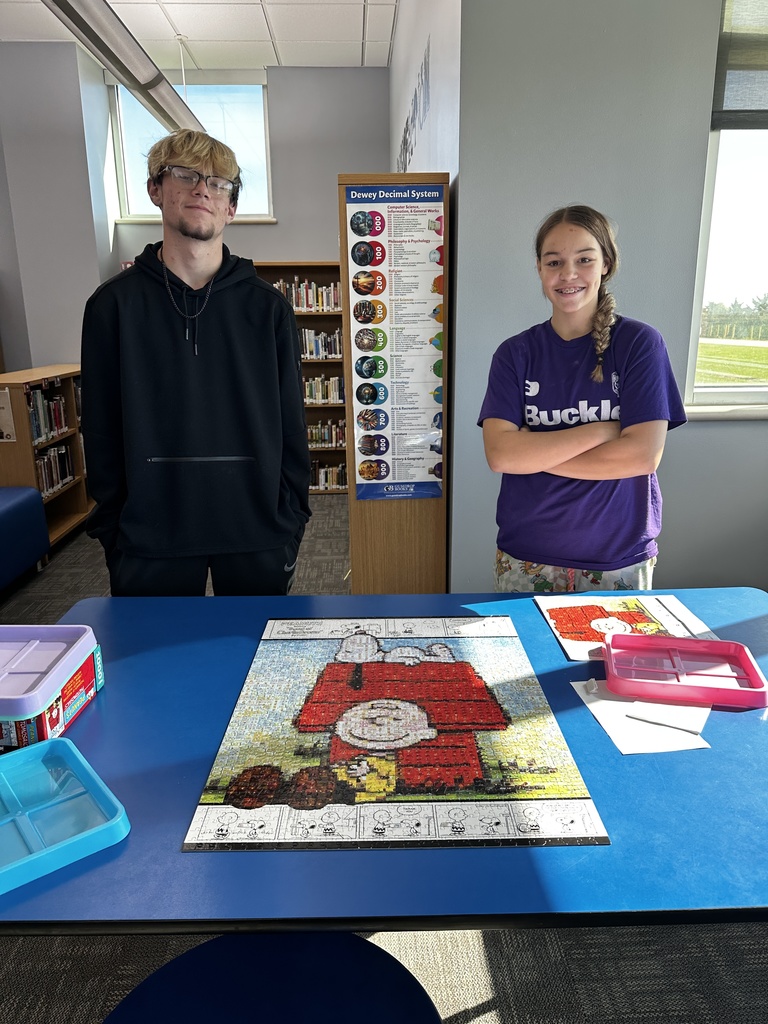 Completed Puzzle in the Library