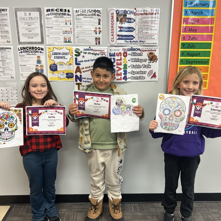 Coloring contest winners