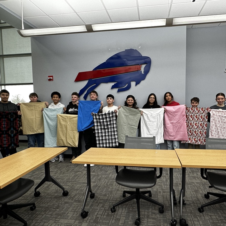 production tech class made pillowcases