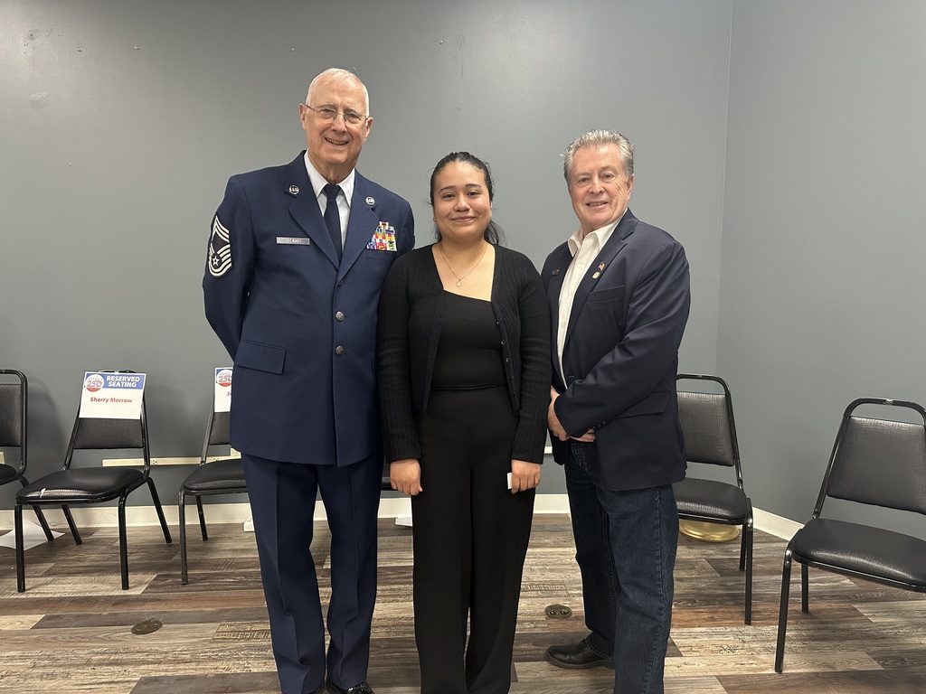 Jacqueline with VFW member and State Senator Stan Clouse