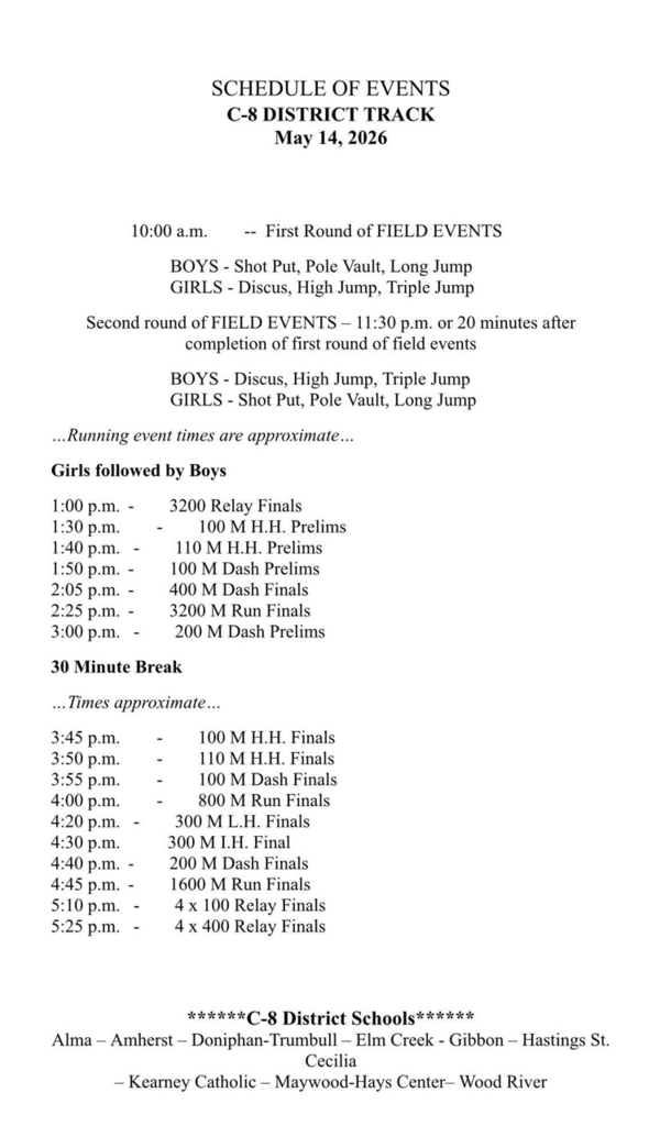 schedule