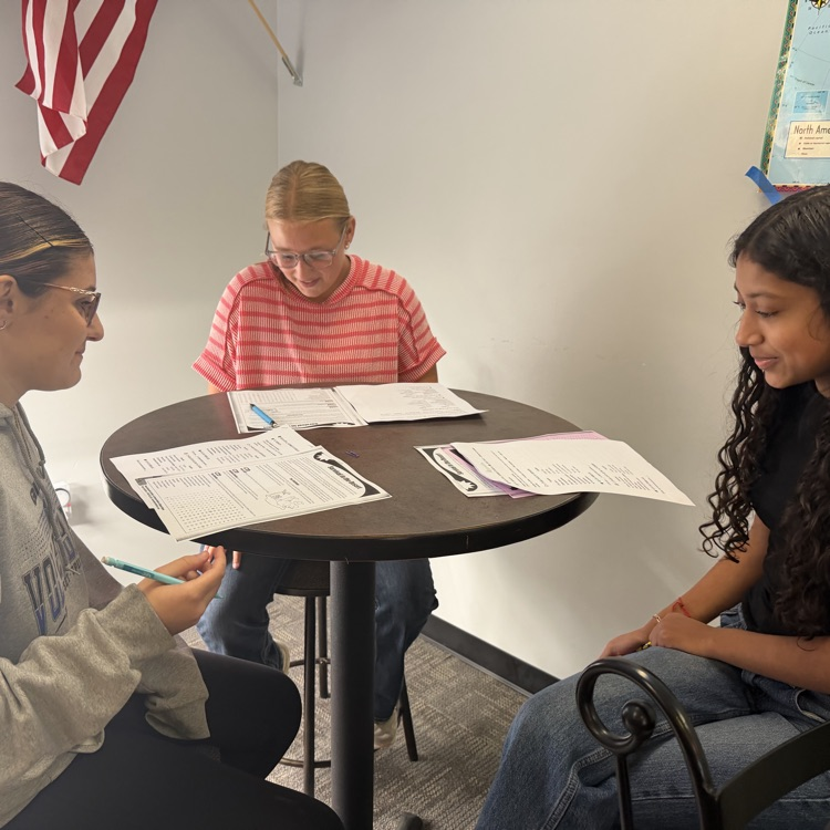 Students collaborating