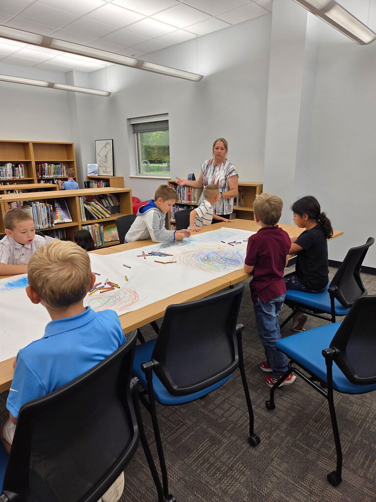 #DotDayLibrary in the Elementary Library
