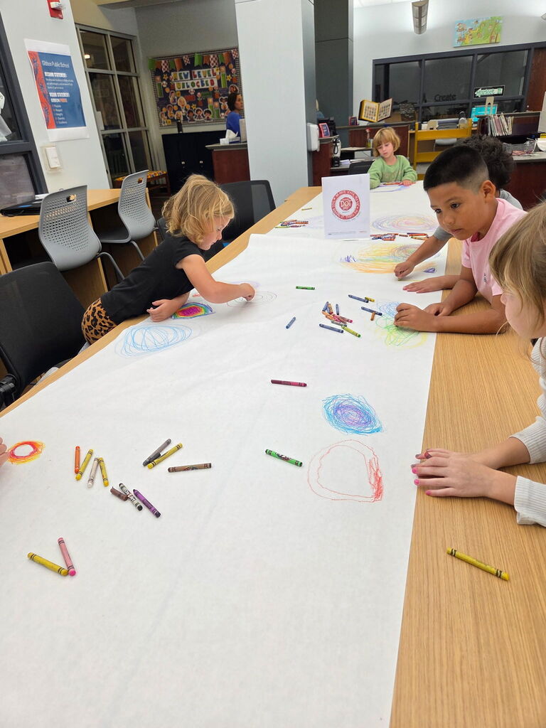 #DotDayLibrary in the Elementary Library