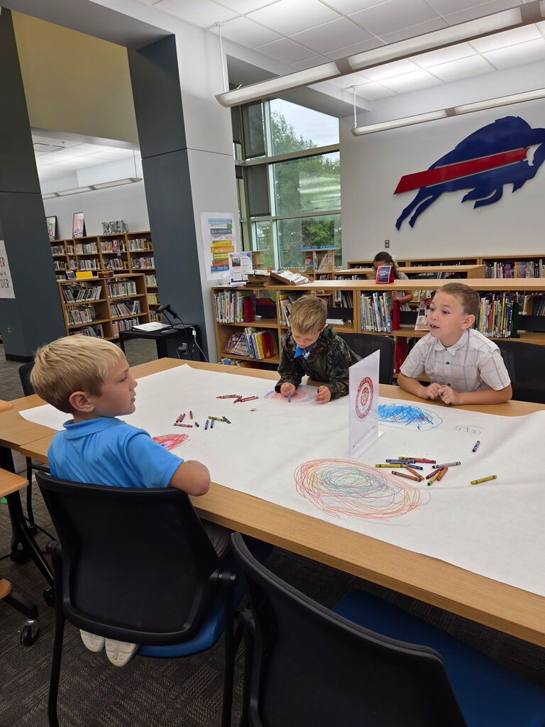 #DotDayLibrary in the Elementary Library