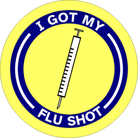 I got my flu shot sticker