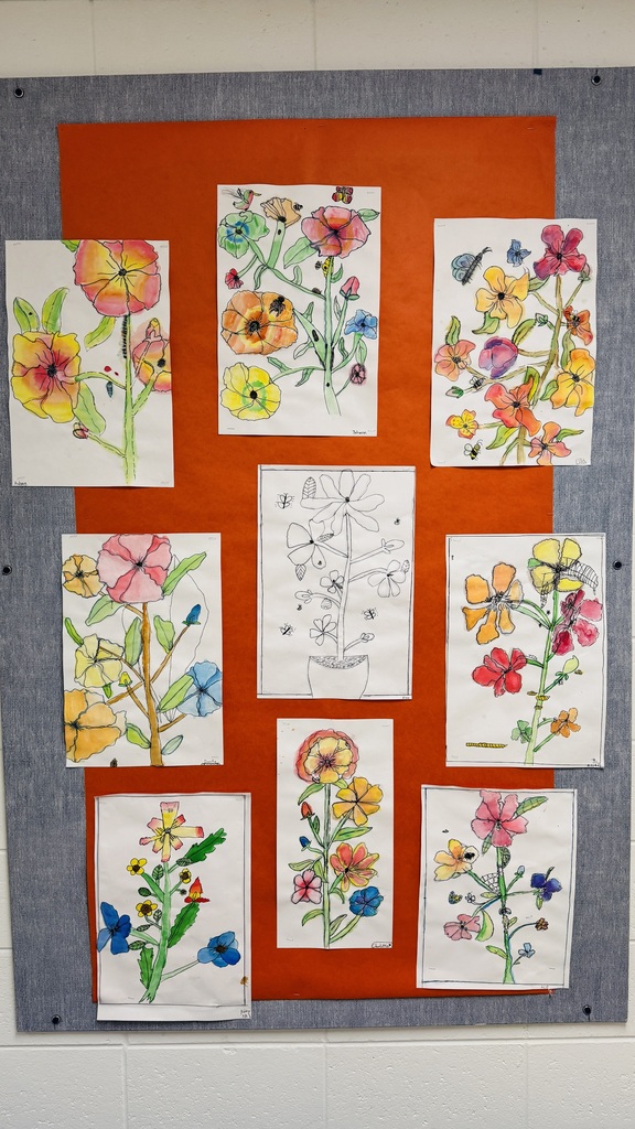 Elementary watercolor art