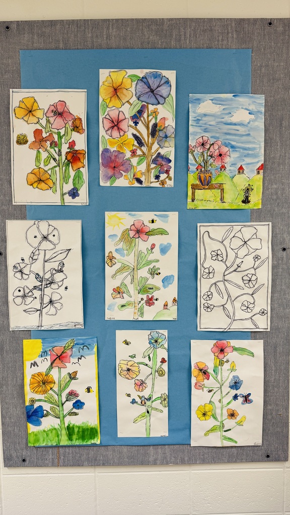 Elementary watercolor art