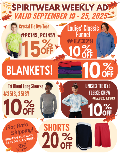 spiritwear weekly ad