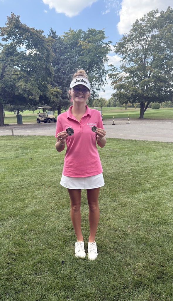 Golfer with medals