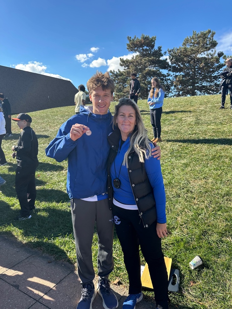 Coach Hulderman with athlete