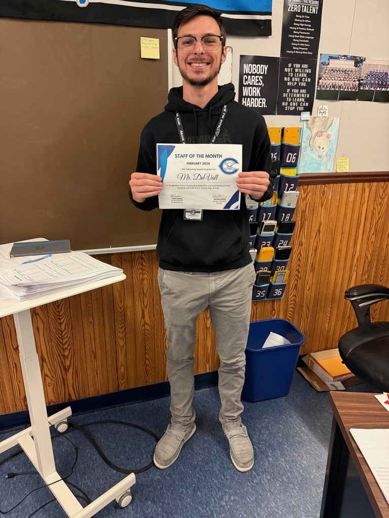 Mr. DuVall with award