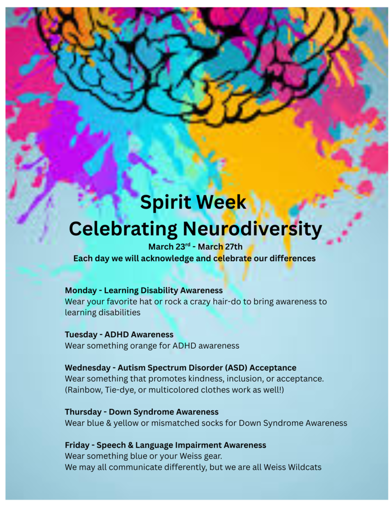 Neurodiversity Spirit Week