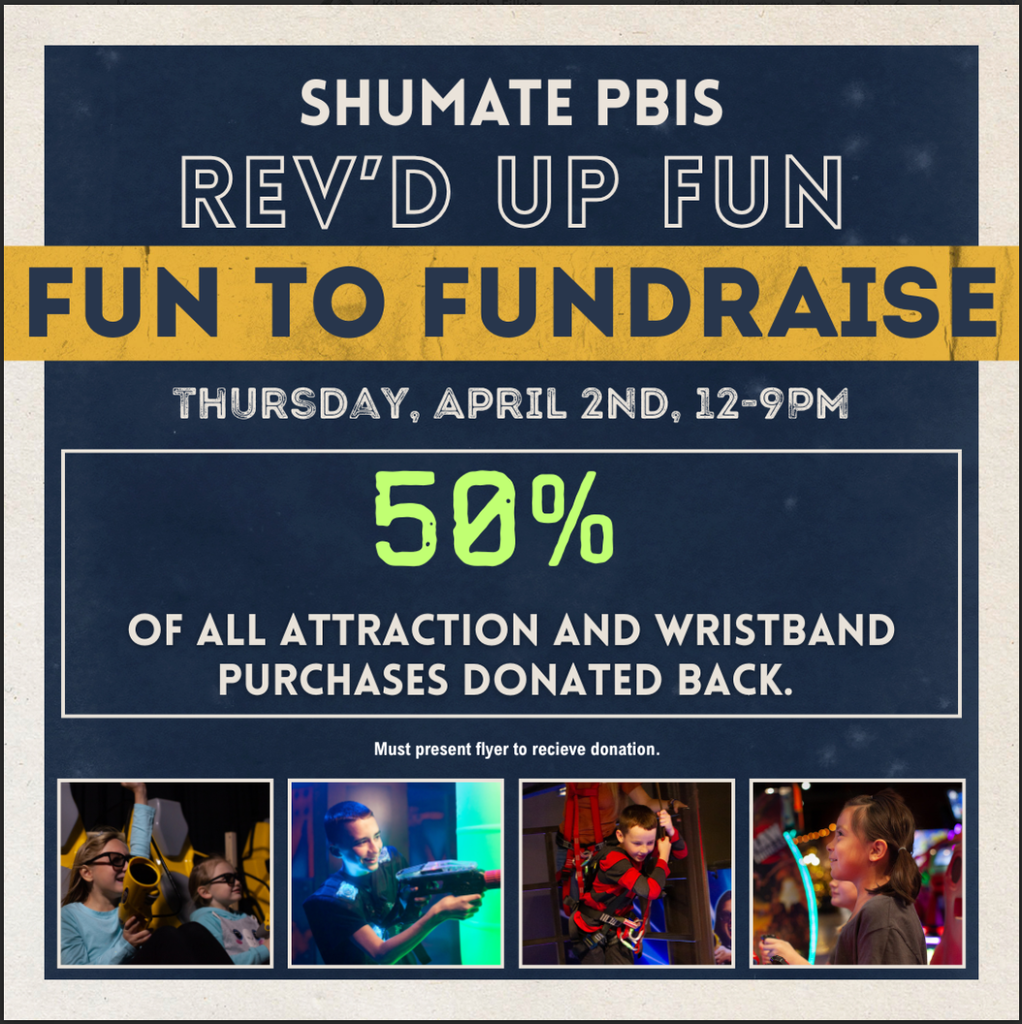 Flyer advertising event at Rev'd Up Fun