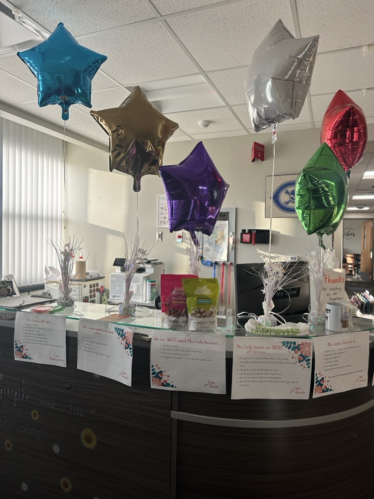 Image of gifts given for professional administrative day