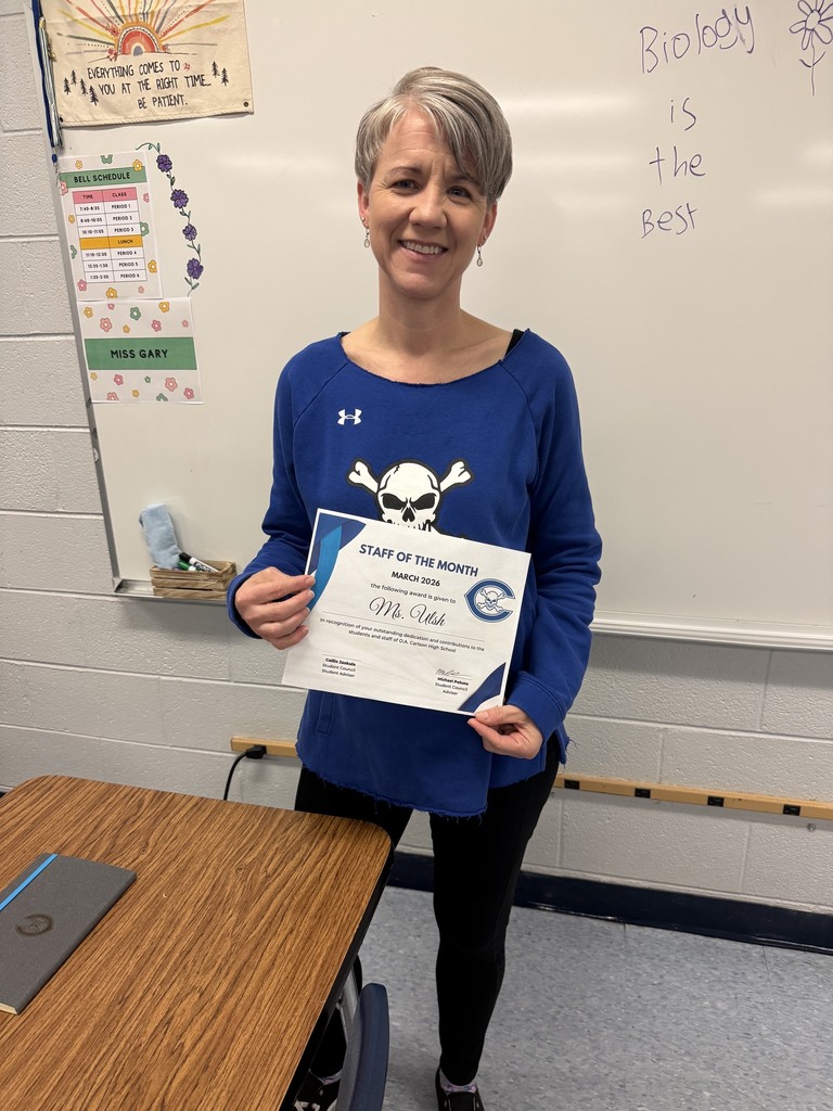 Ms. Ulsh with award