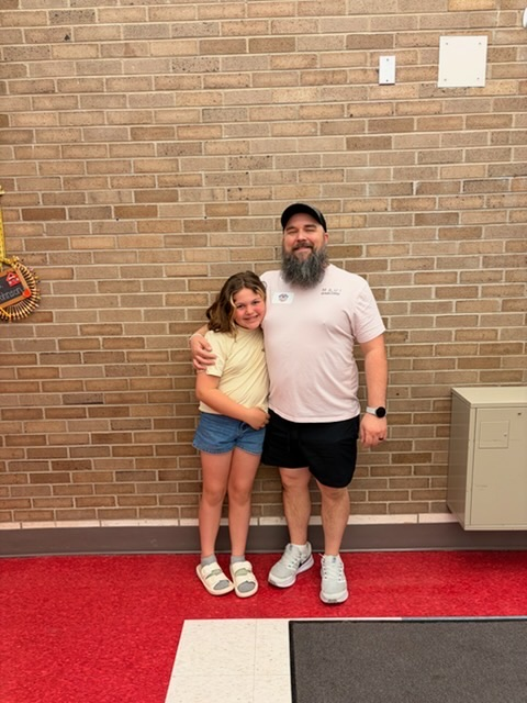 Image of student and father that was the watchdog for today