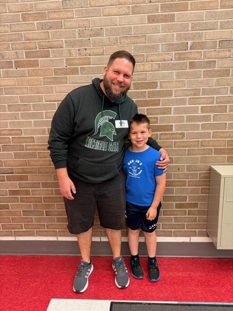 Image of student and father that was the watchdog for today