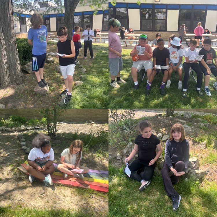 fourth grade students meeting with third grade students