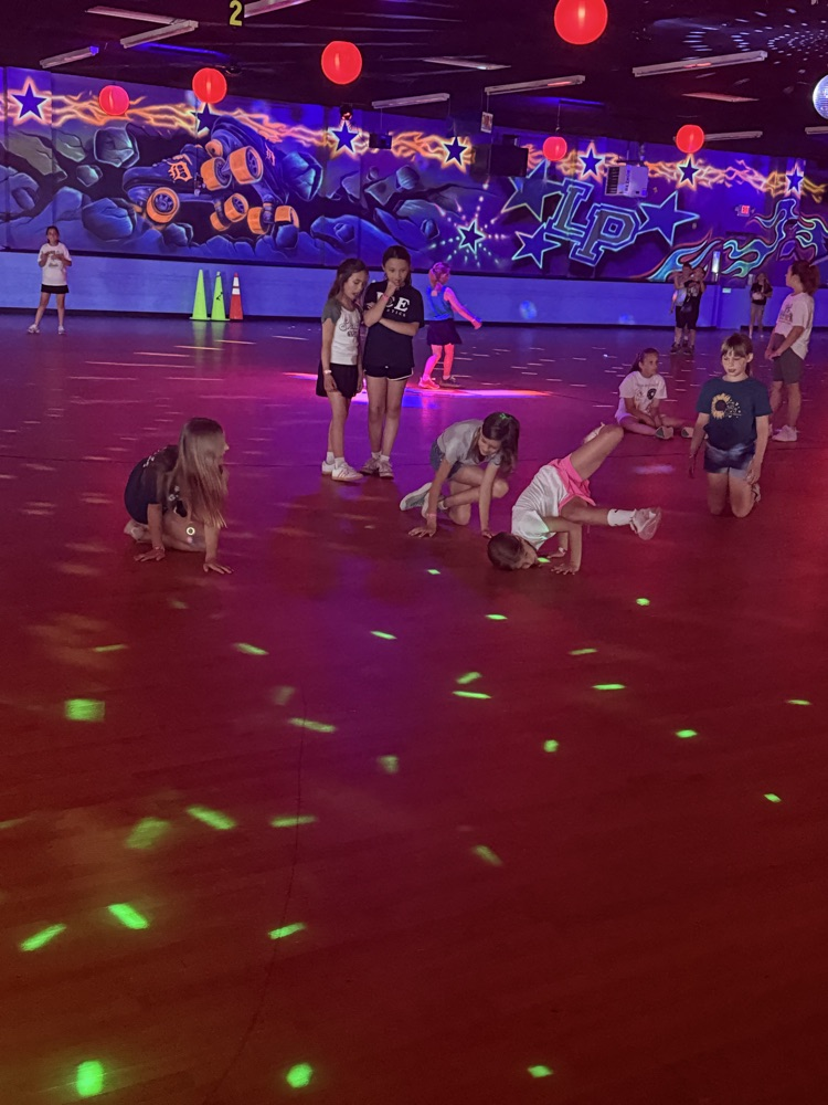 Image of students at skating celebration