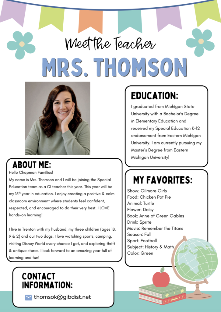 chapman elementary school new teacher introduction