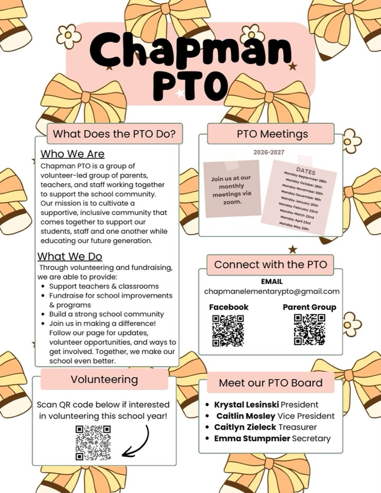 Chapman PTO volunteer sign up