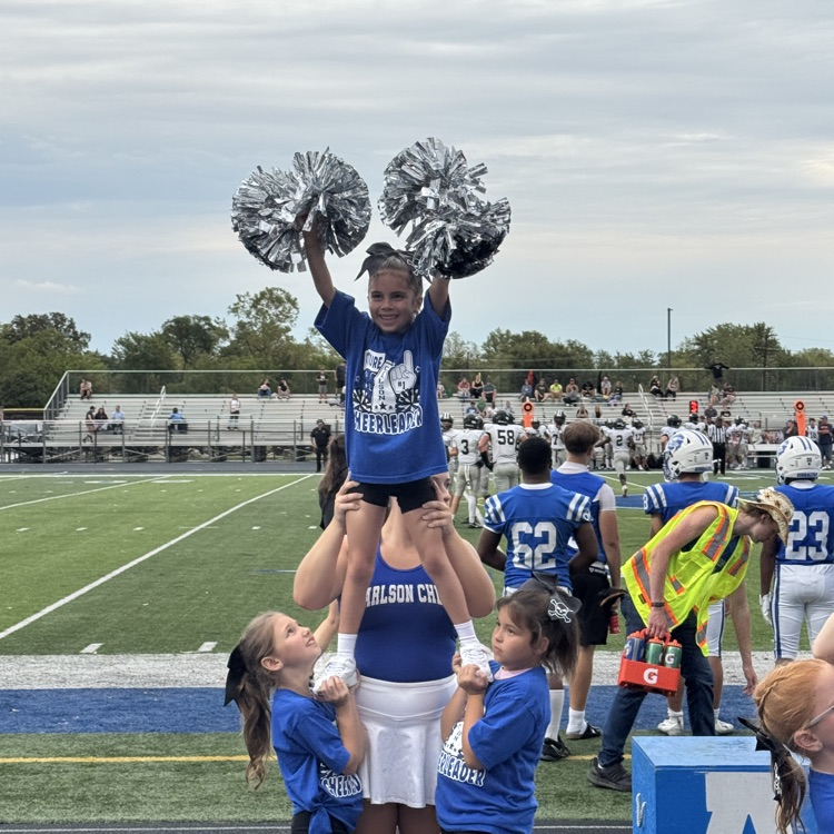 cheer team participant performing a stunt