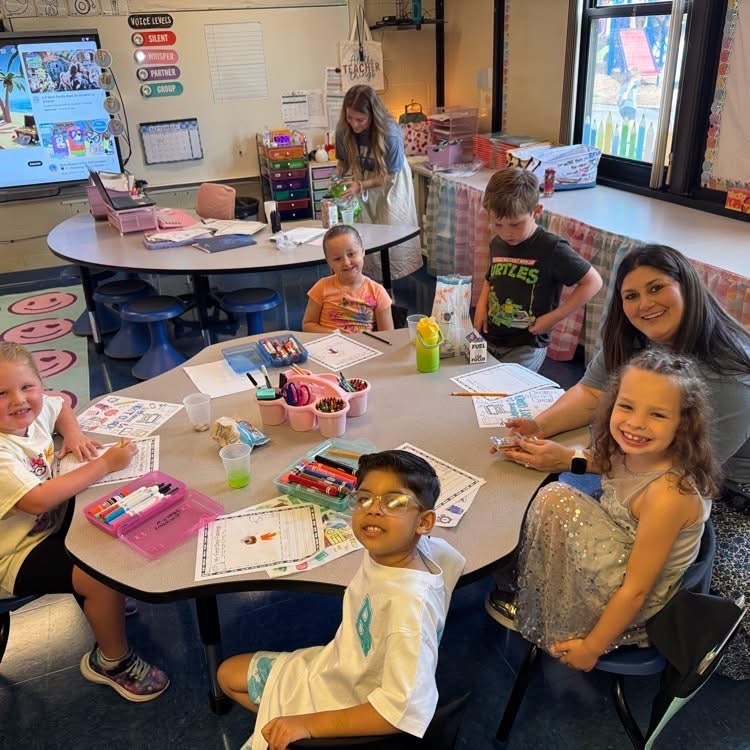 chapman elementary first day of school students 