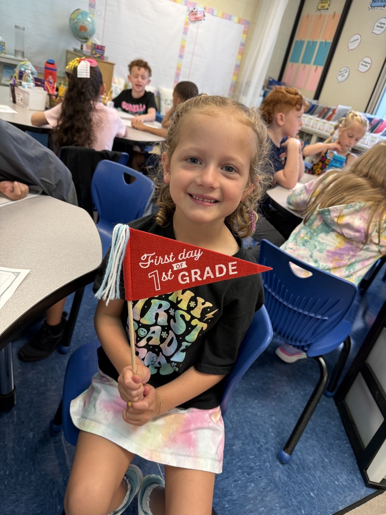 chapman elementary first day of school students