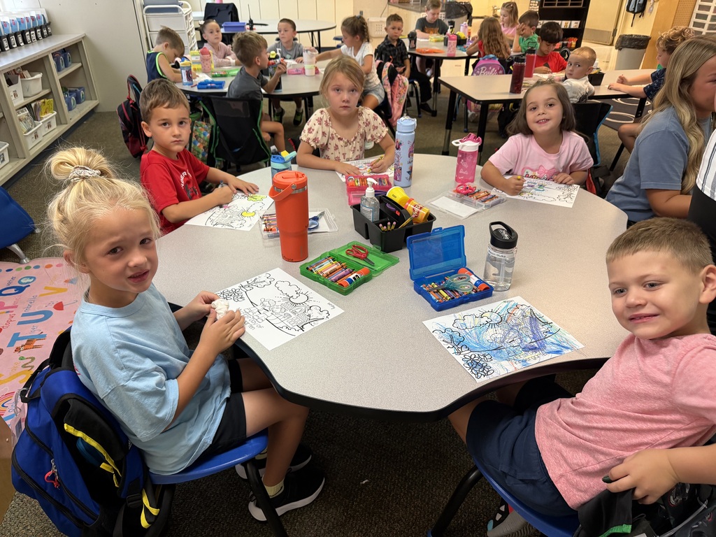 chapman elementary first day of school students