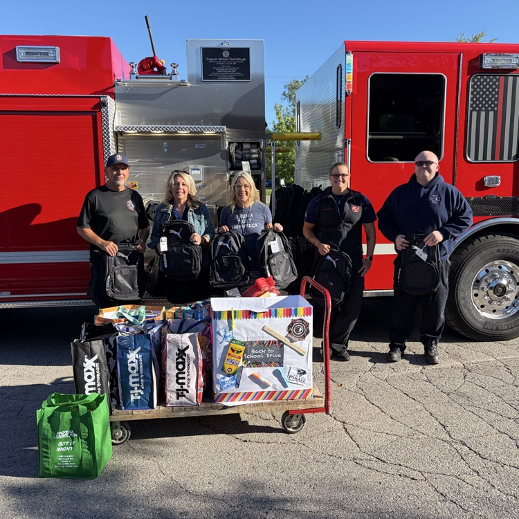 Gibraltar Fire Department and the donation of school supplies